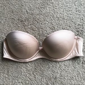 PINK Victoria’s Secret nude strapless bra
